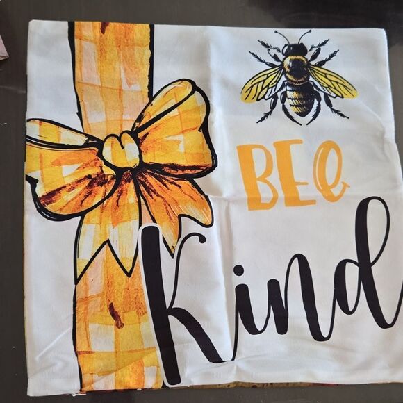 2 Bee Kind Decorative Cushion Cover - Picture 2 of 3